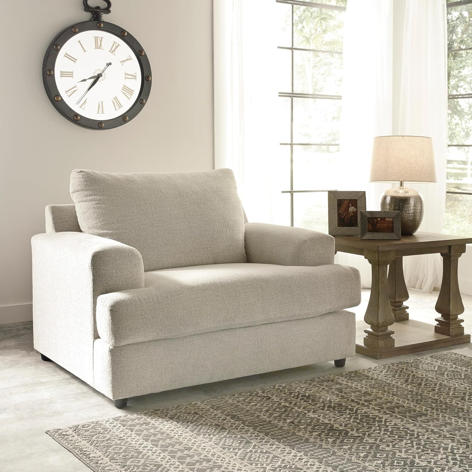 Modern Leisure Chair Off-White - Image 2
